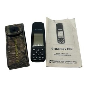 Lowrance Eagle GlobalNav 200 12 CHANNEL Handheld GPS Camp Case Ram Mount Hunting